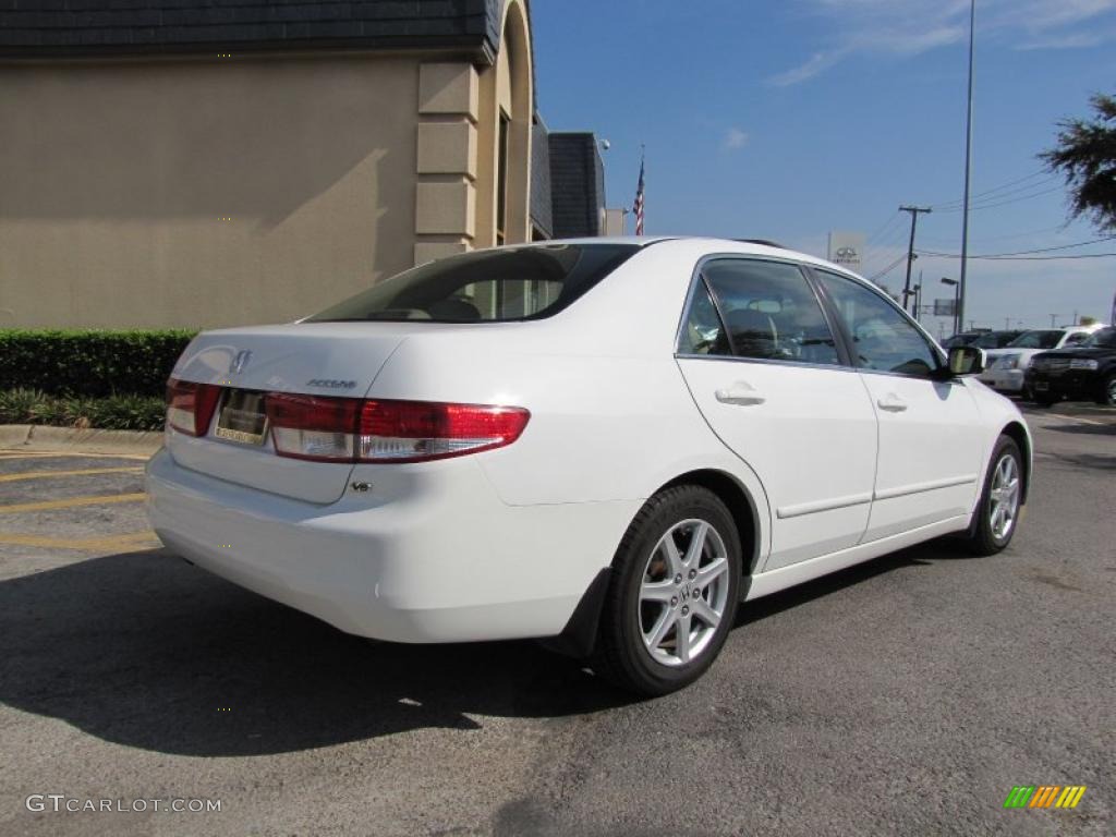 2003 Accord EX V6 Sedan - Taffeta White / Ivory photo #6