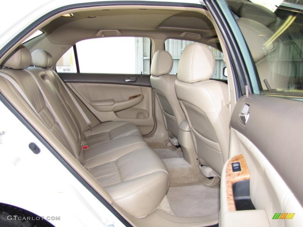 2003 Accord EX V6 Sedan - Taffeta White / Ivory photo #10