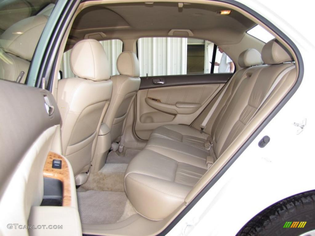 2003 Accord EX V6 Sedan - Taffeta White / Ivory photo #11