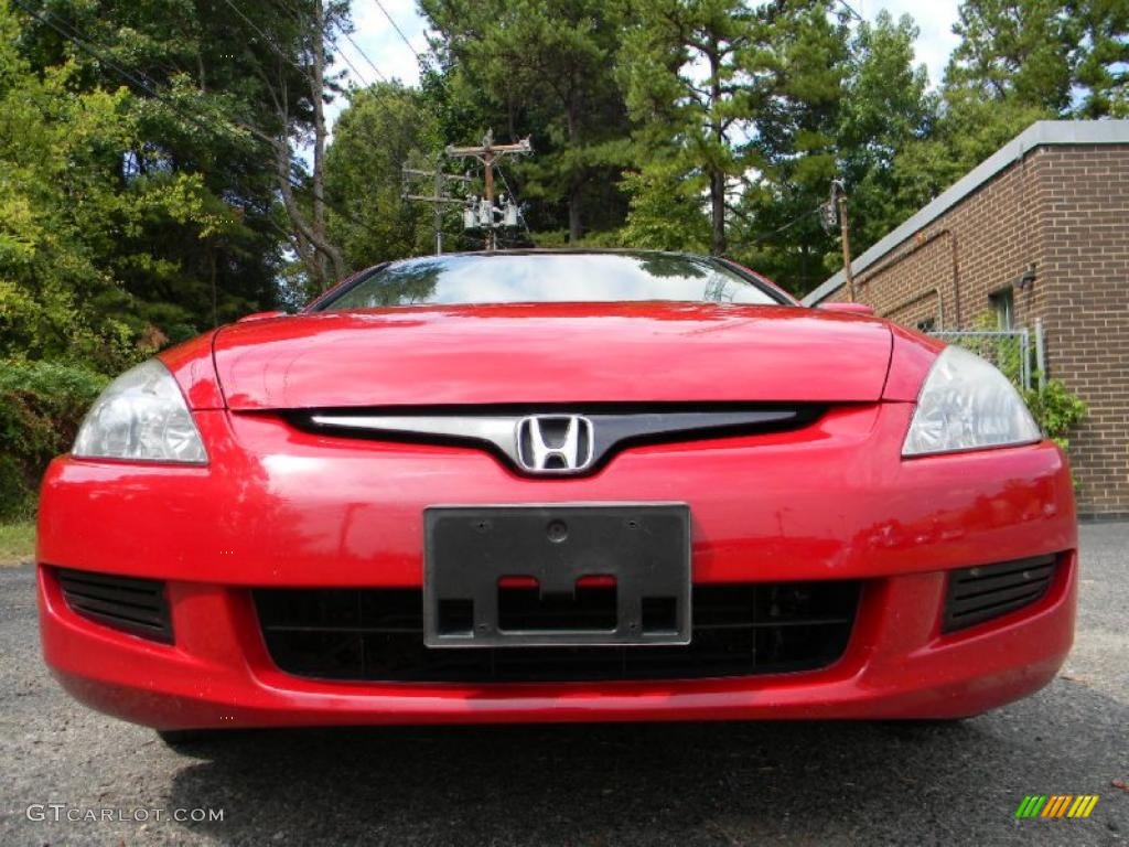2003 Accord EX V6 Coupe - San Marino Red / Ivory photo #3