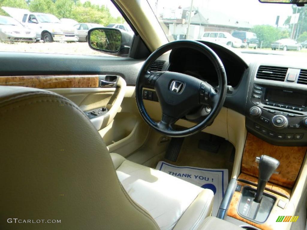 2003 Accord EX V6 Coupe - San Marino Red / Ivory photo #10