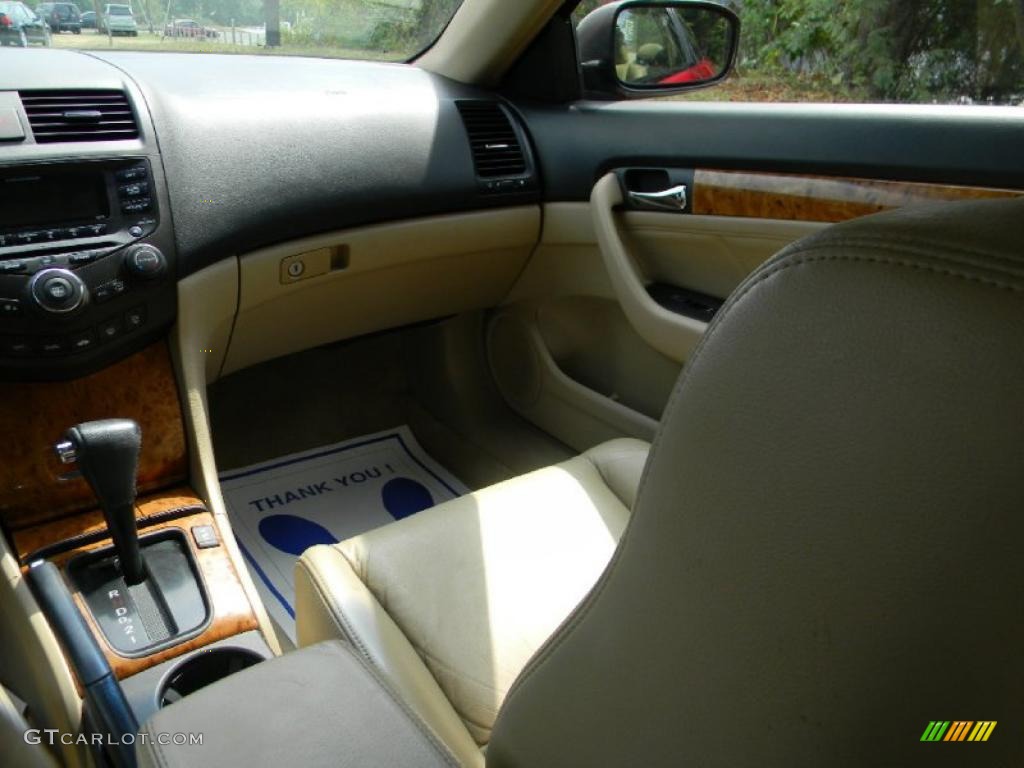 2003 Accord EX V6 Coupe - San Marino Red / Ivory photo #12