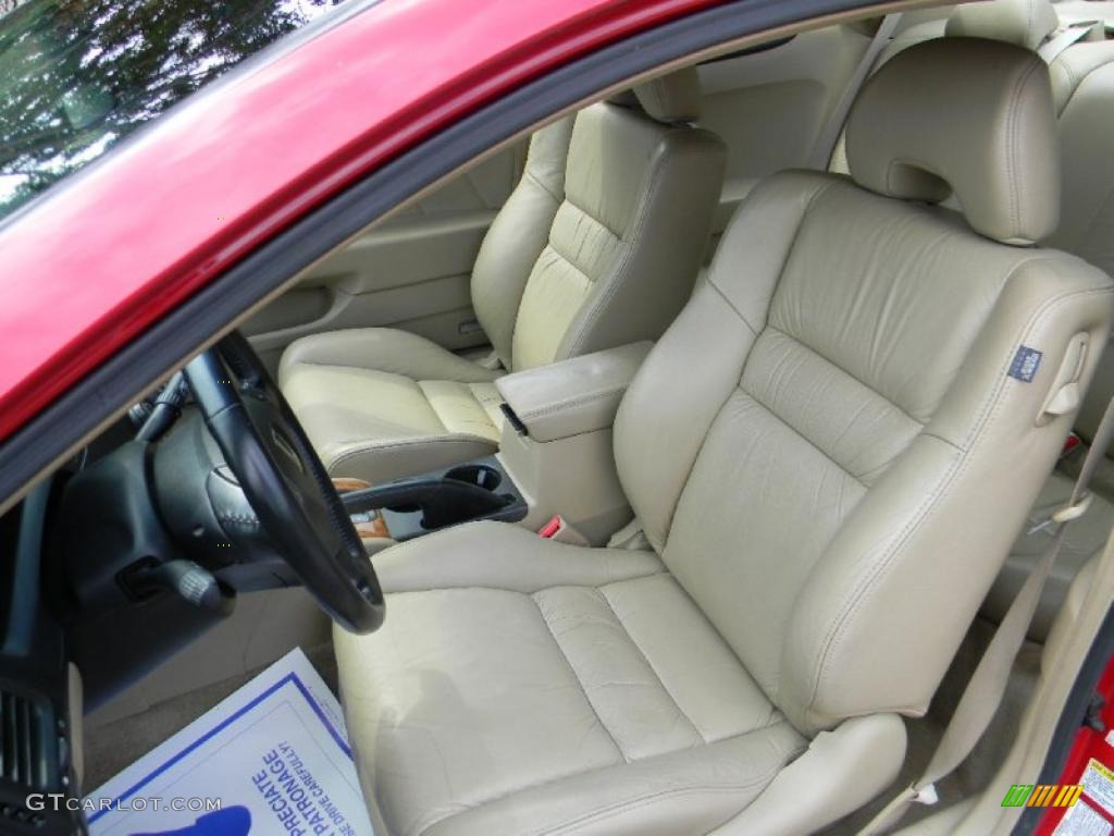 2003 Accord EX V6 Coupe - San Marino Red / Ivory photo #16