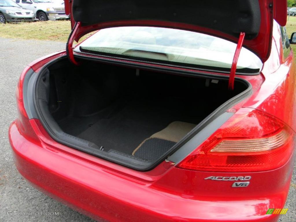 2003 Accord EX V6 Coupe - San Marino Red / Ivory photo #18