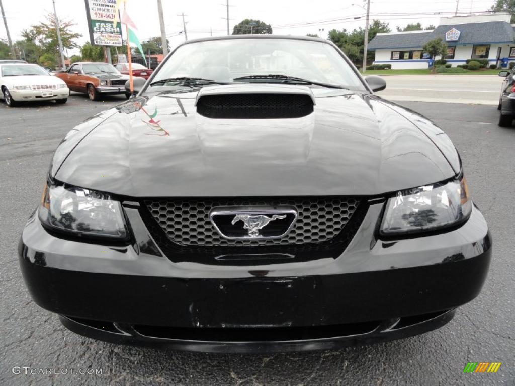 2001 Mustang GT Convertible - Black / Medium Graphite photo #2