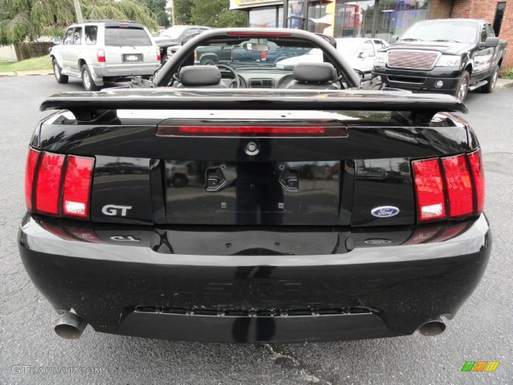 2001 Mustang GT Convertible - Black / Medium Graphite photo #5