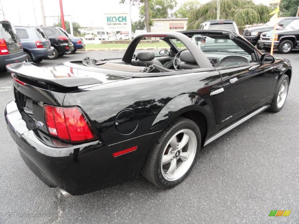 2001 Mustang GT Convertible - Black / Medium Graphite photo #6