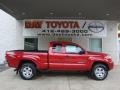 2011 Barcelona Red Metallic Toyota Tacoma V6 TRD Access Cab 4x4  photo #1