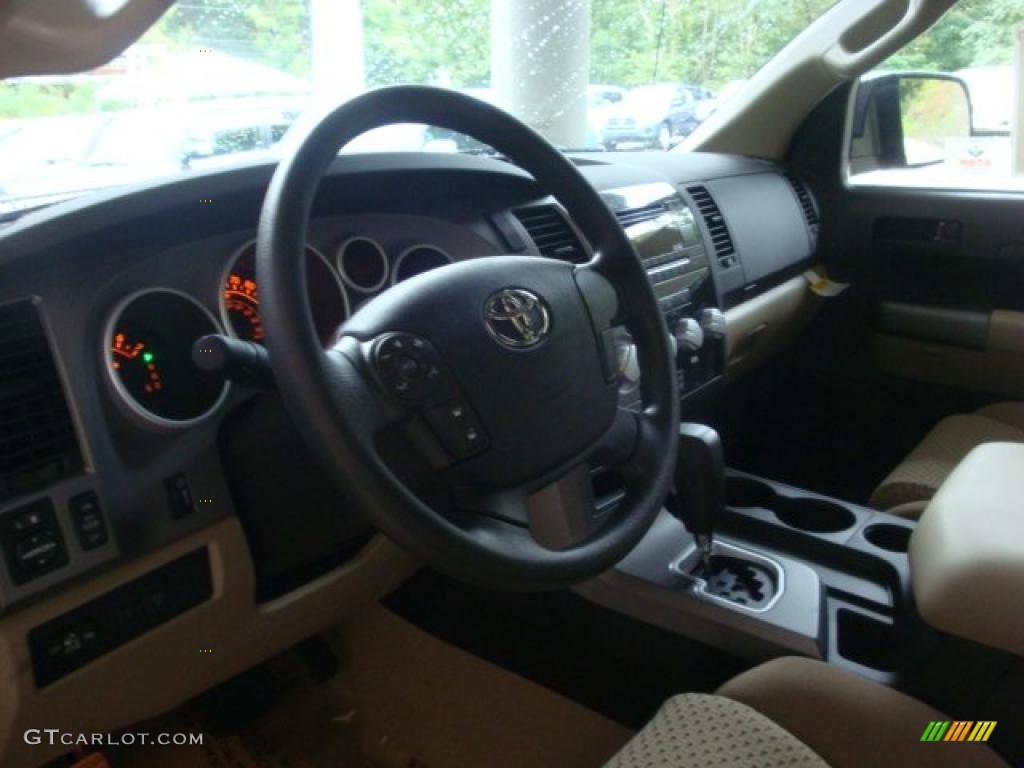 2011 Tundra SR5 Double Cab 4x4 - Black / Sand Beige photo #12