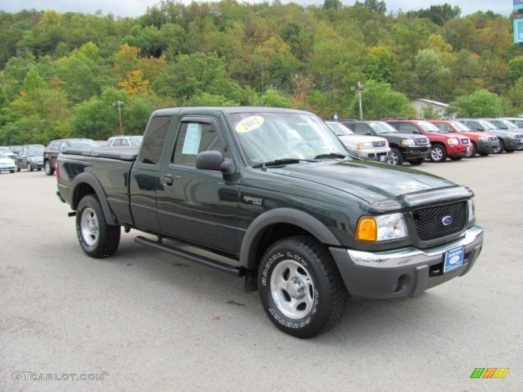 2002 Ranger XLT SuperCab 4x4 - Dark Highland Green Metallic / Medium Prairie Tan photo #6