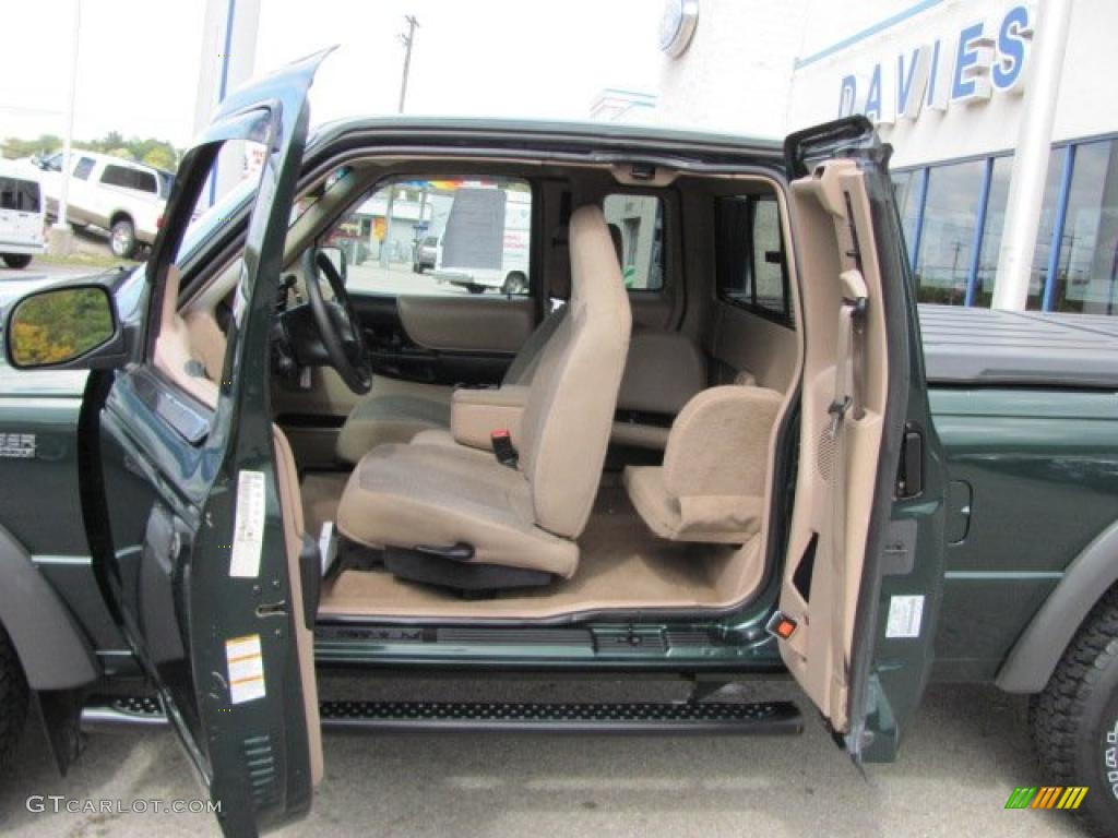 2002 Ranger XLT SuperCab 4x4 - Dark Highland Green Metallic / Medium Prairie Tan photo #8