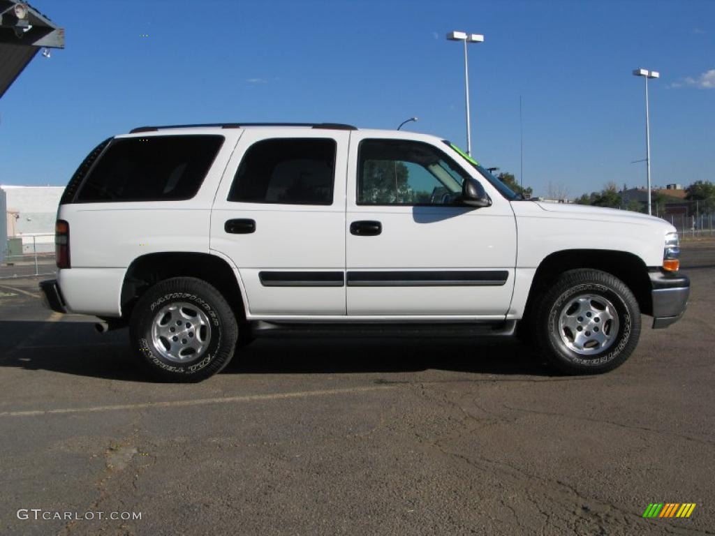 2004 Tahoe LS 4x4 - Summit White / Tan/Neutral photo #5