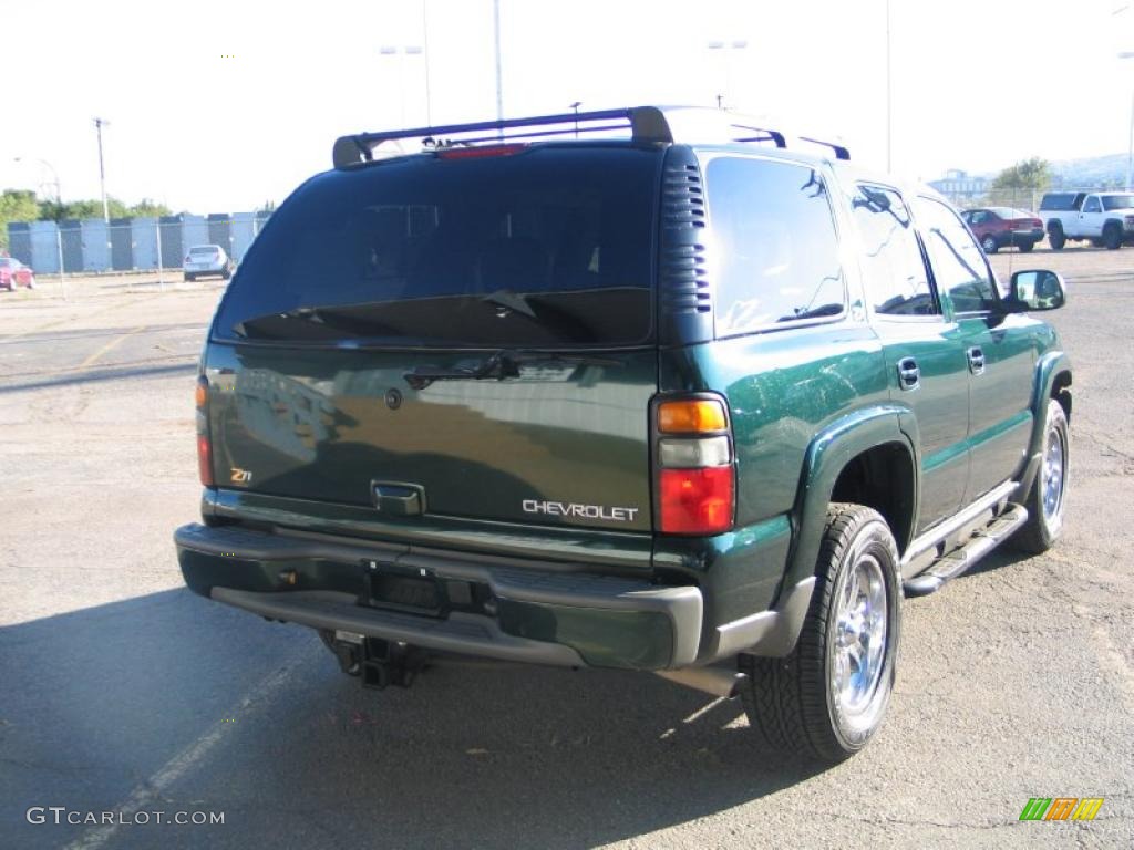 2004 Tahoe Z71 4x4 - Dark Green Metallic / Tan/Neutral photo #6