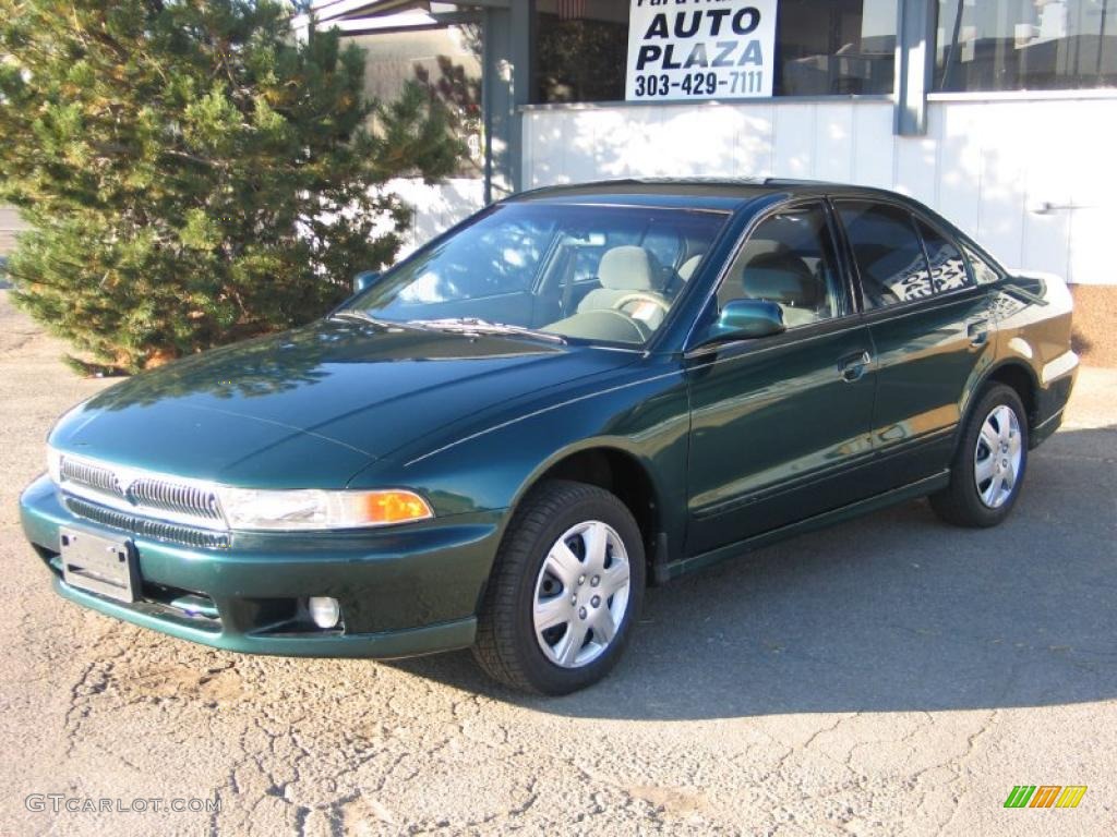 2001 Galant ES - Sherwood Green Pearl / Tan photo #2