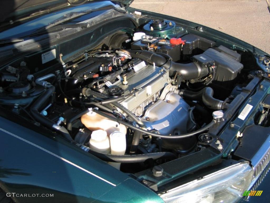 2001 Galant ES - Sherwood Green Pearl / Tan photo #15