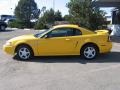 1999 Chrome Yellow Ford Mustang GT Coupe  photo #2