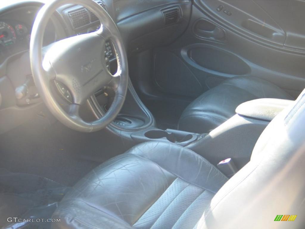 1999 Mustang GT Coupe - Chrome Yellow / Dark Charcoal photo #13