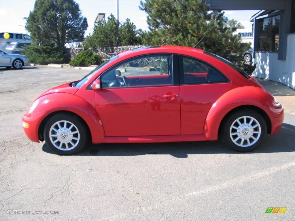 2004 New Beetle GLS Coupe - Uni Red / Gray photo #1