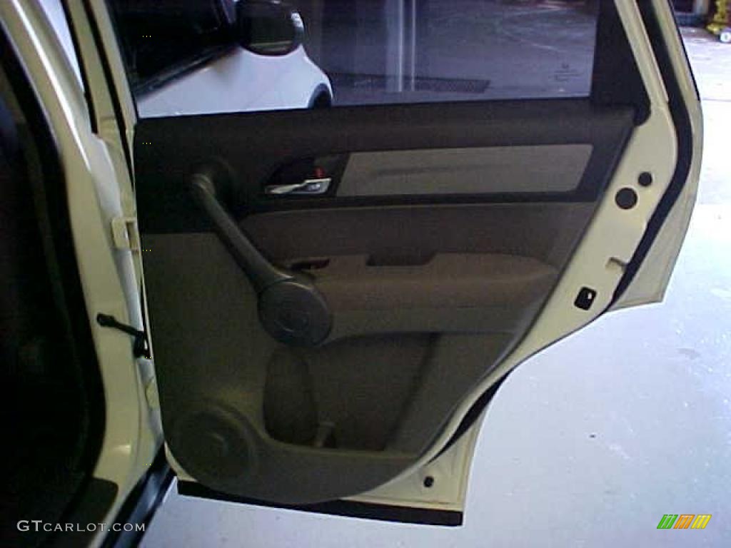 2008 CR-V LX 4WD - Taffeta White / Gray photo #9
