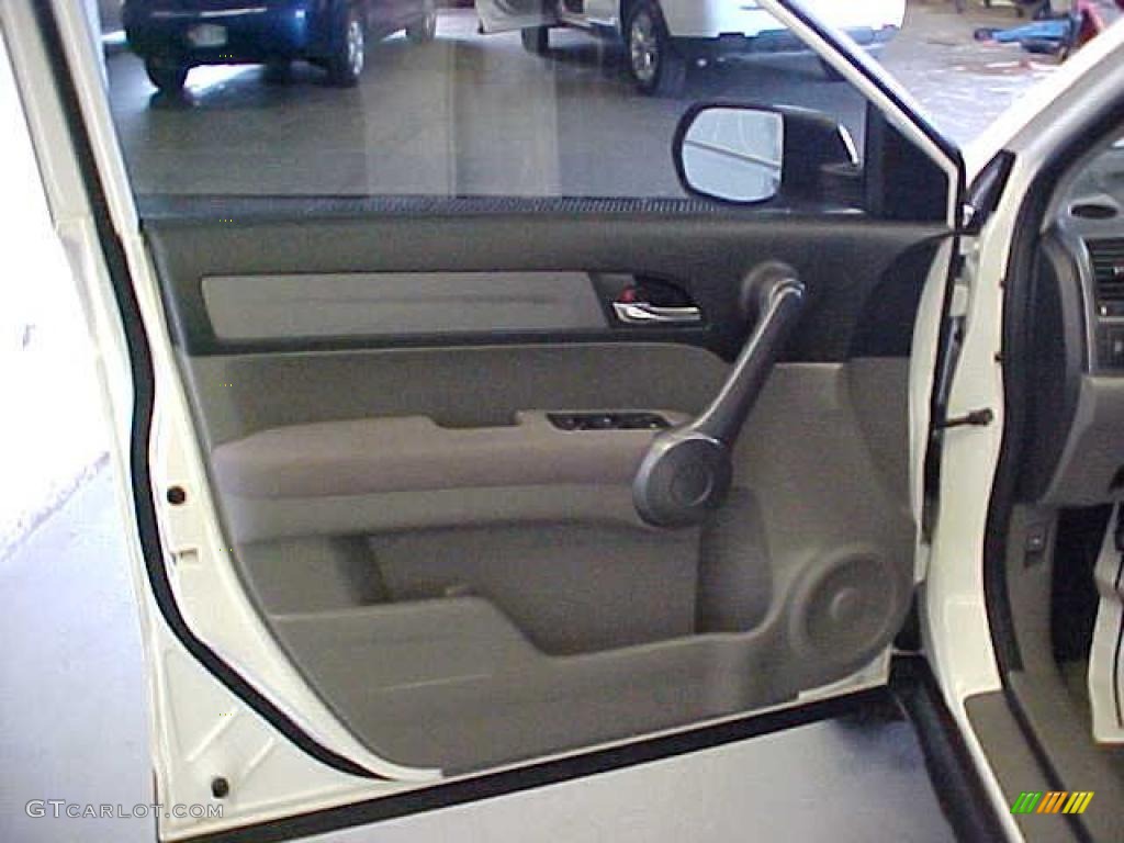 2008 CR-V LX 4WD - Taffeta White / Gray photo #16