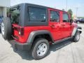 2011 Flame Red Jeep Wrangler Unlimited Sport 4x4  photo #7