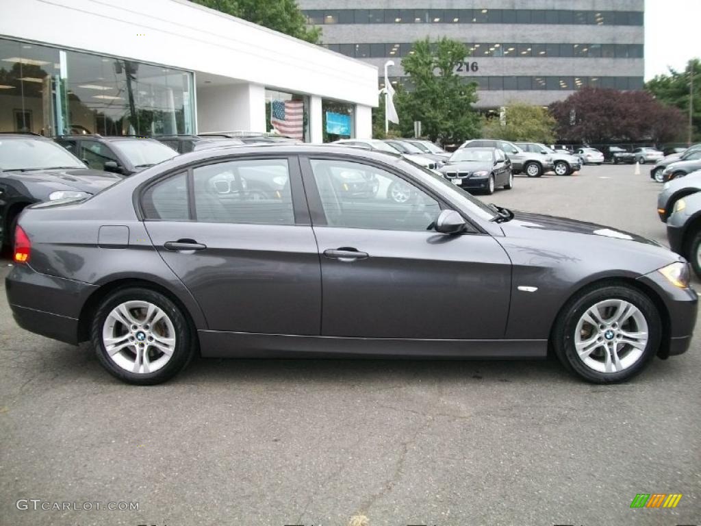 2008 3 Series 328xi Sedan - Sparkling Graphite Metallic / Black photo #4