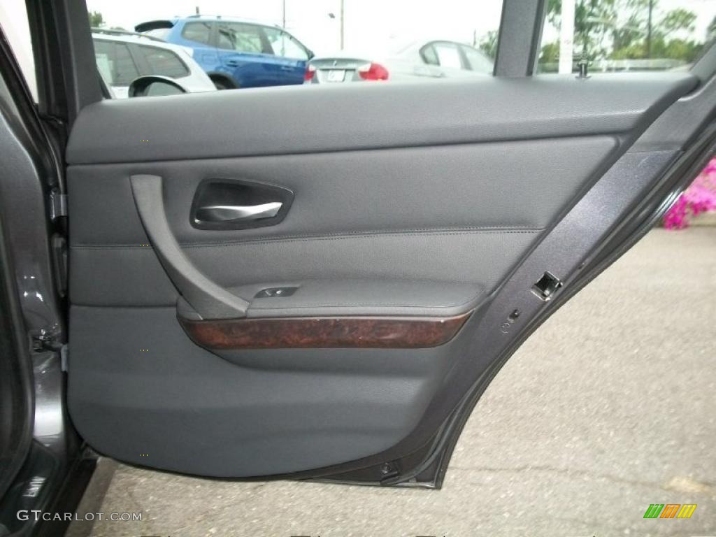 2008 3 Series 328xi Sedan - Sparkling Graphite Metallic / Black photo #23