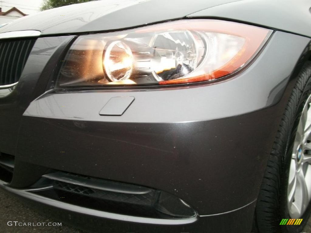 2008 3 Series 328xi Sedan - Sparkling Graphite Metallic / Black photo #29
