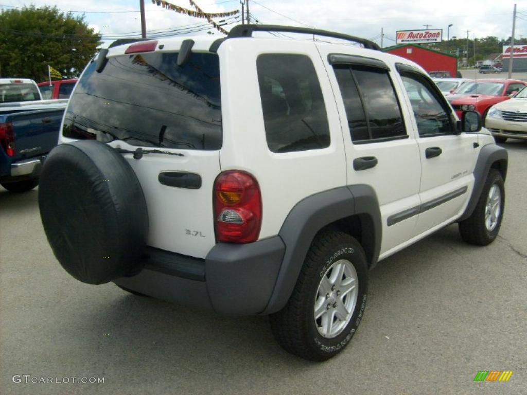 2003 Liberty Sport 4x4 - Stone White / Dark Slate Gray photo #5