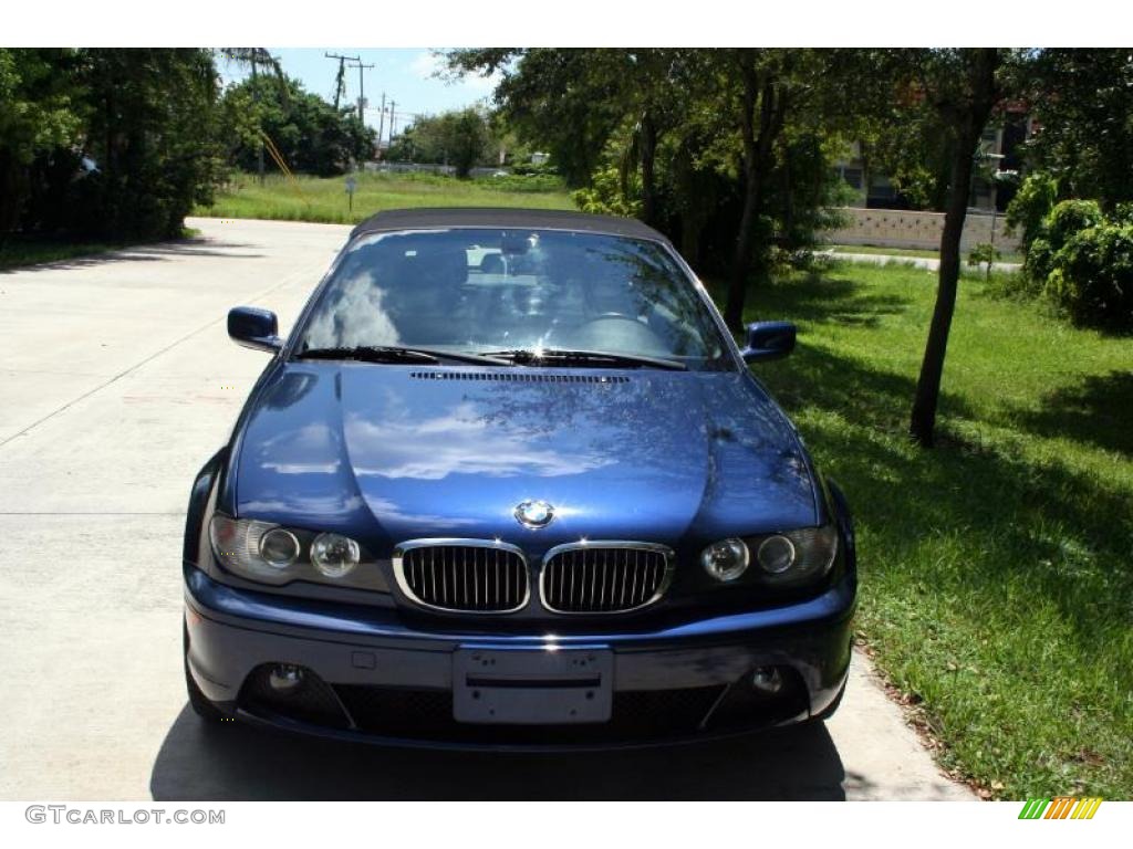 2004 3 Series 330i Convertible - Mystic Blue Metallic / Black photo #16