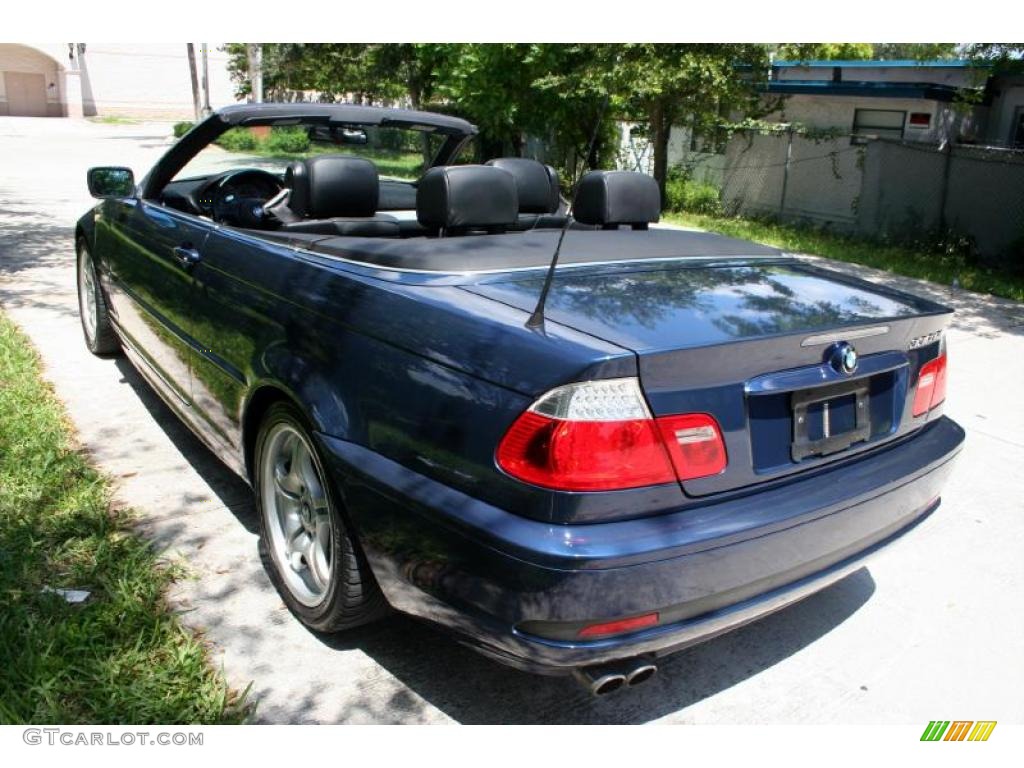 2004 3 Series 330i Convertible - Mystic Blue Metallic / Black photo #21