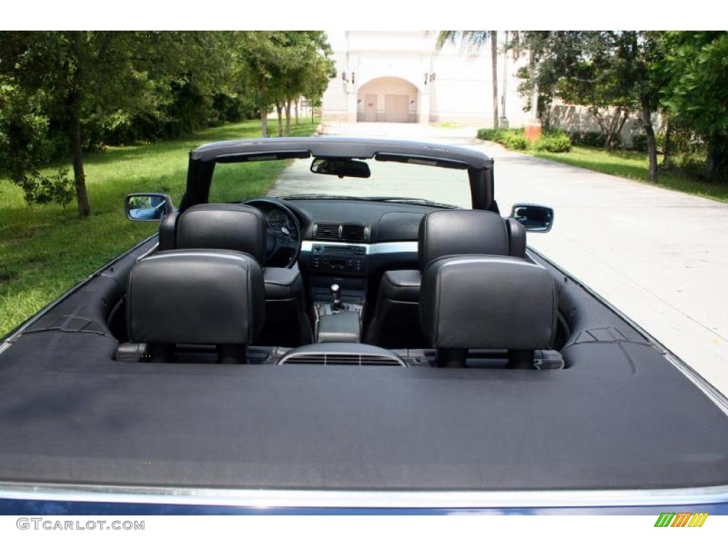 2004 3 Series 330i Convertible - Mystic Blue Metallic / Black photo #27