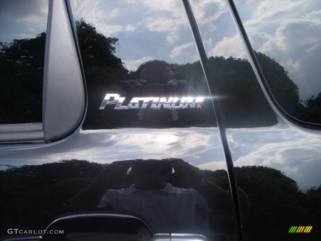 2011 Sequoia Platinum 4WD - Black / Graphite Gray photo #21