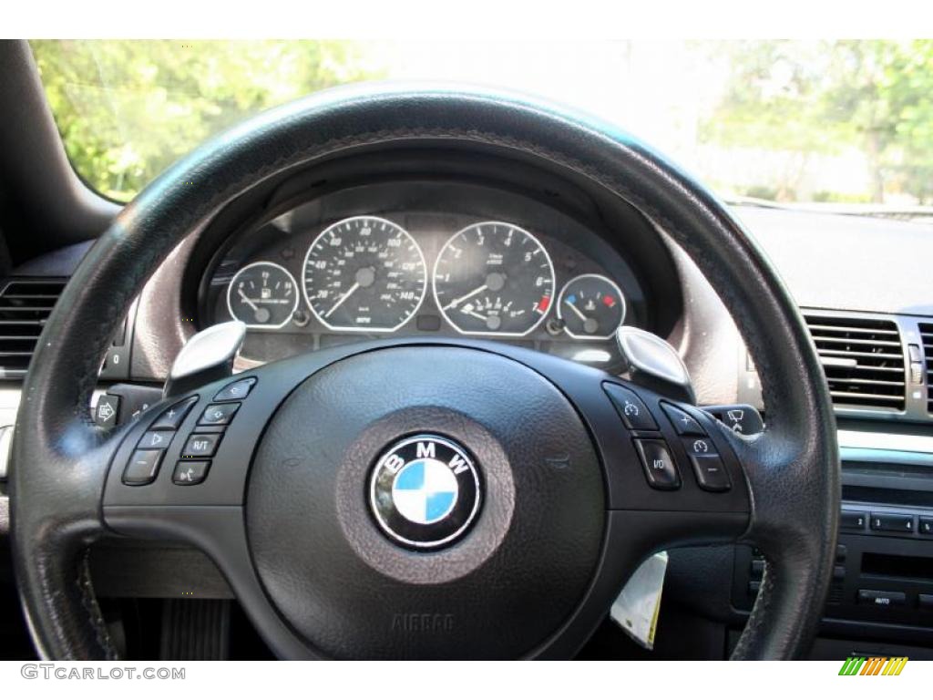 2004 3 Series 330i Convertible - Mystic Blue Metallic / Black photo #71