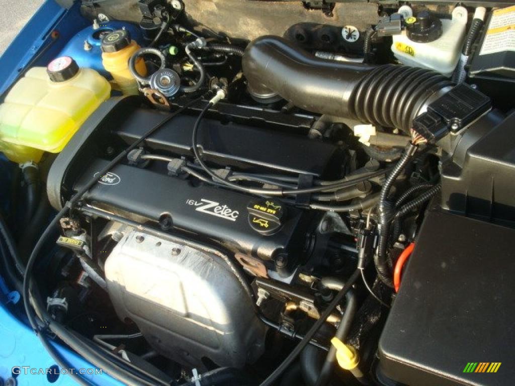2001 Focus ZX3 Coupe - Malibu Blue Metallic / Medium Graphite Grey photo #19