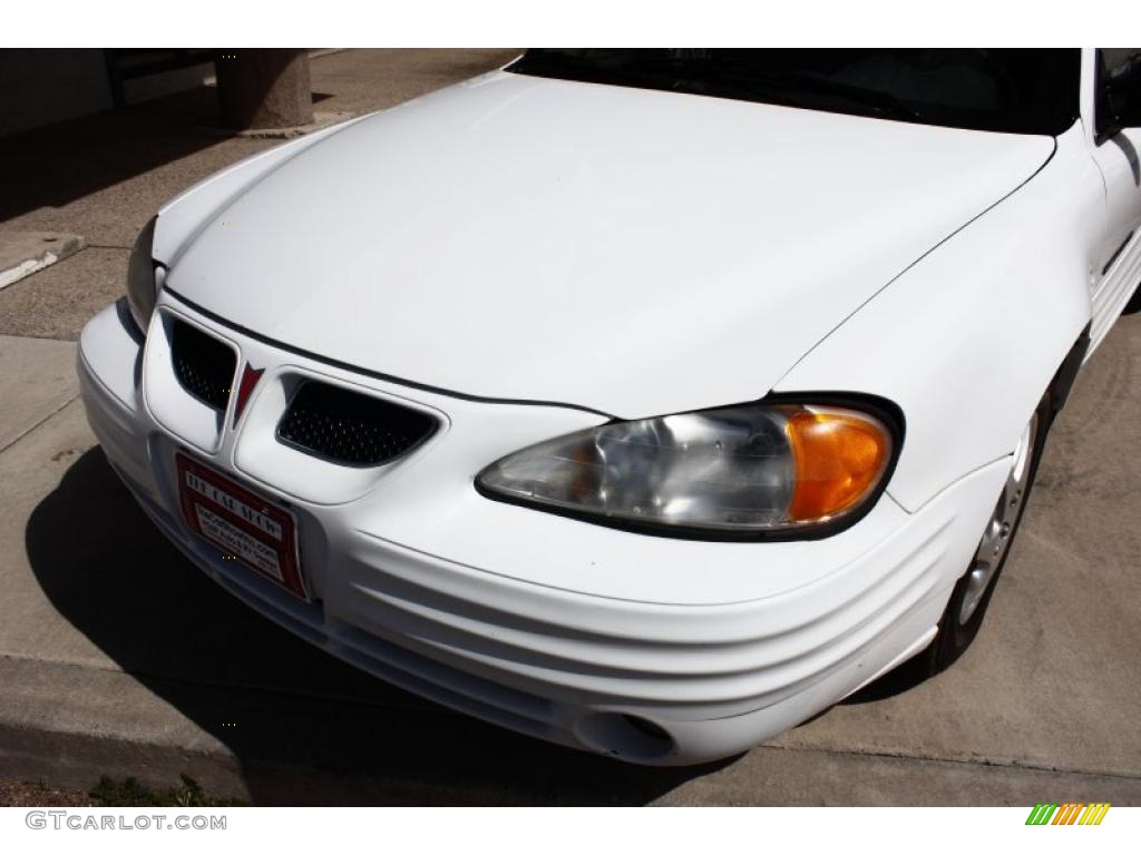 2000 Grand Am SE Sedan - Arctic White / Dark Pewter photo #15
