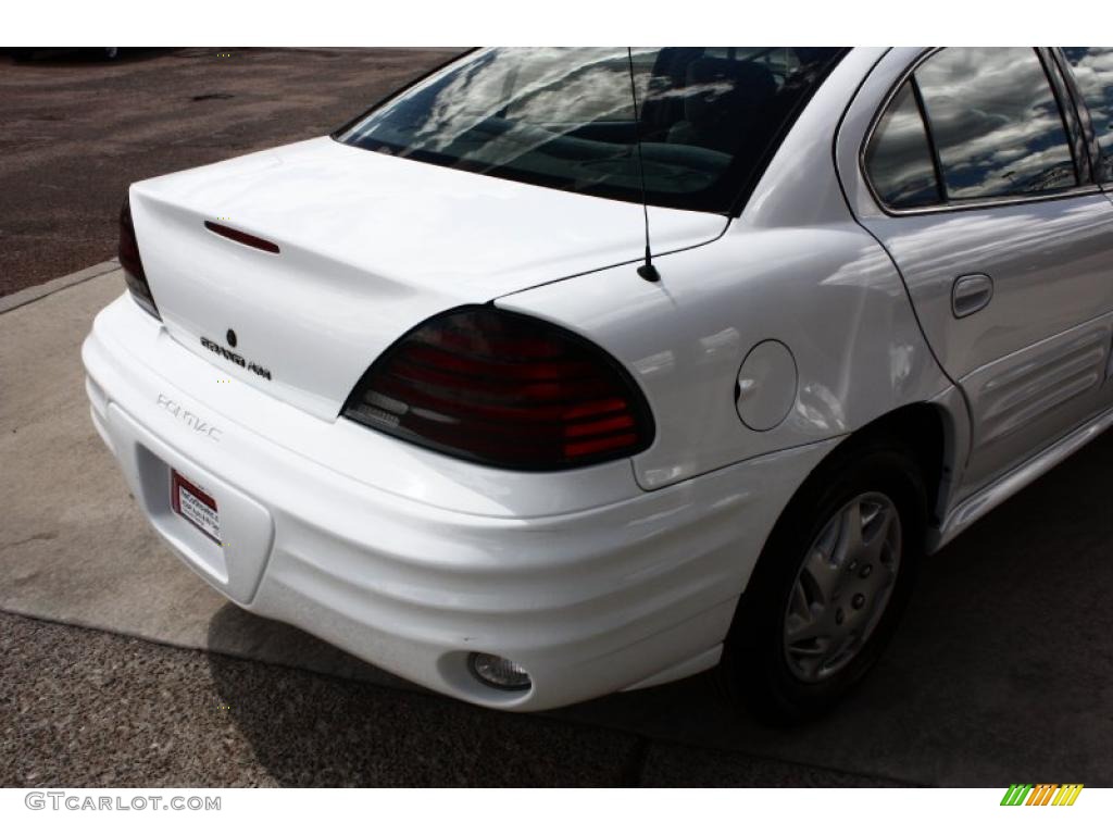 2000 Grand Am SE Sedan - Arctic White / Dark Pewter photo #17