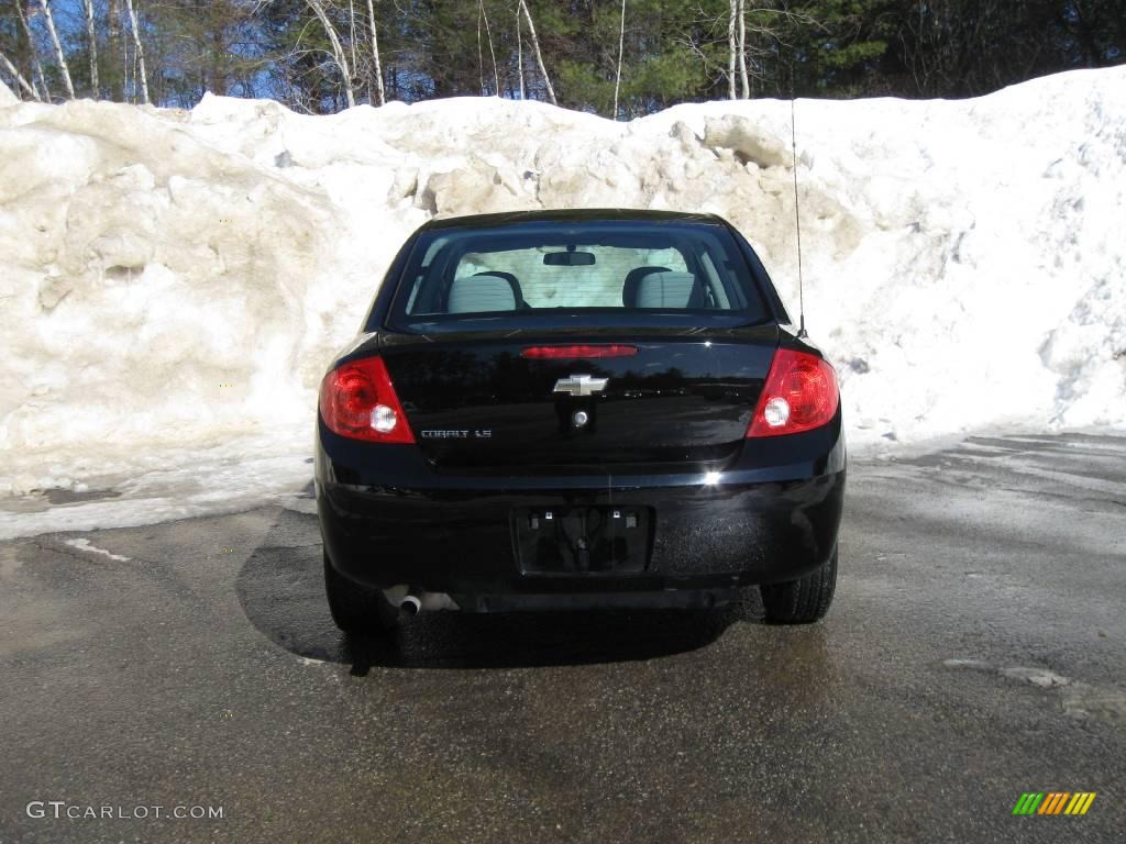 2007 Cobalt LS Sedan - Black / Gray photo #9