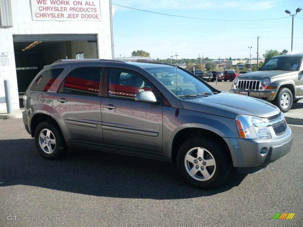 2006 Equinox LT AWD - Dark Silver Metallic / Light Gray photo #3
