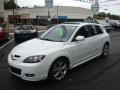 2008 Crystal White Pearl Mica Mazda MAZDA3 s Grand Touring Hatchback  photo #1