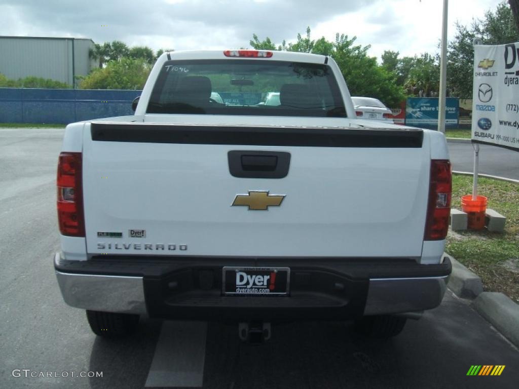 2011 Silverado 1500 Extended Cab 4x4 - Summit White / Dark Titanium photo #5