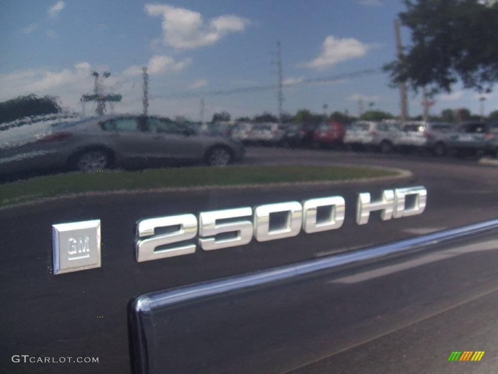 2008 Silverado 2500HD LTZ Extended Cab 4x4 - Dark Blue Metallic / Dark Titanium/Light Titanium photo #9