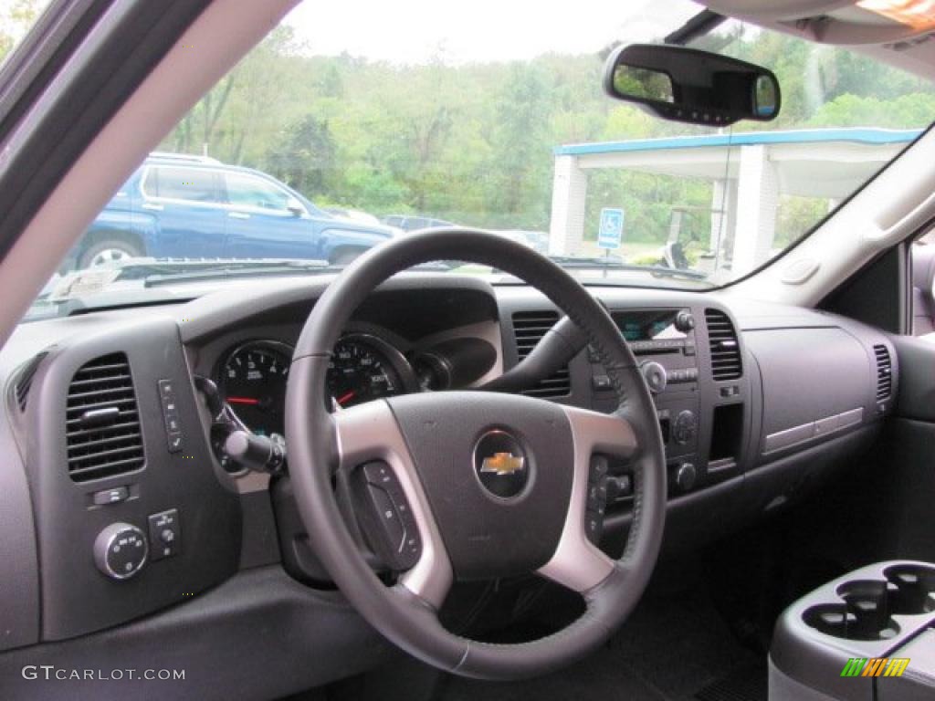 2009 Silverado 1500 LT Extended Cab 4x4 - Silver Birch Metallic / Ebony photo #7