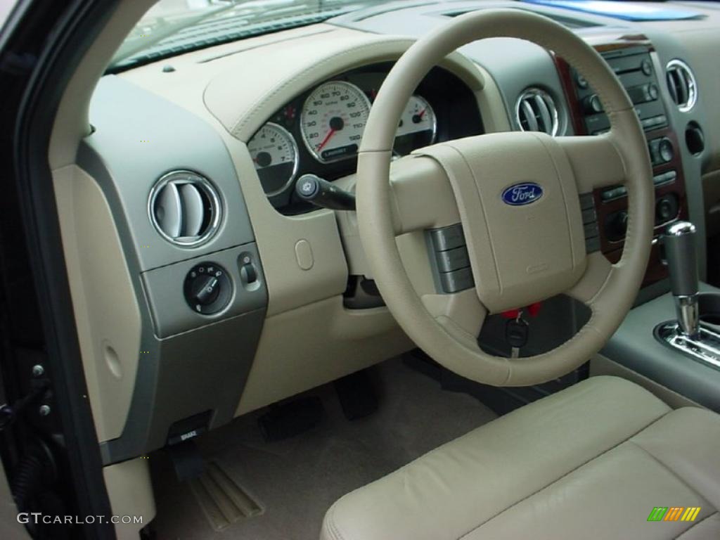 2005 F150 Lariat SuperCrew - Dark Stone Metallic / Tan photo #18