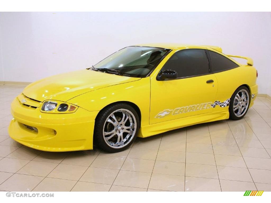 2004 Cavalier Coupe - Rally Yellow / Graphite photo #3