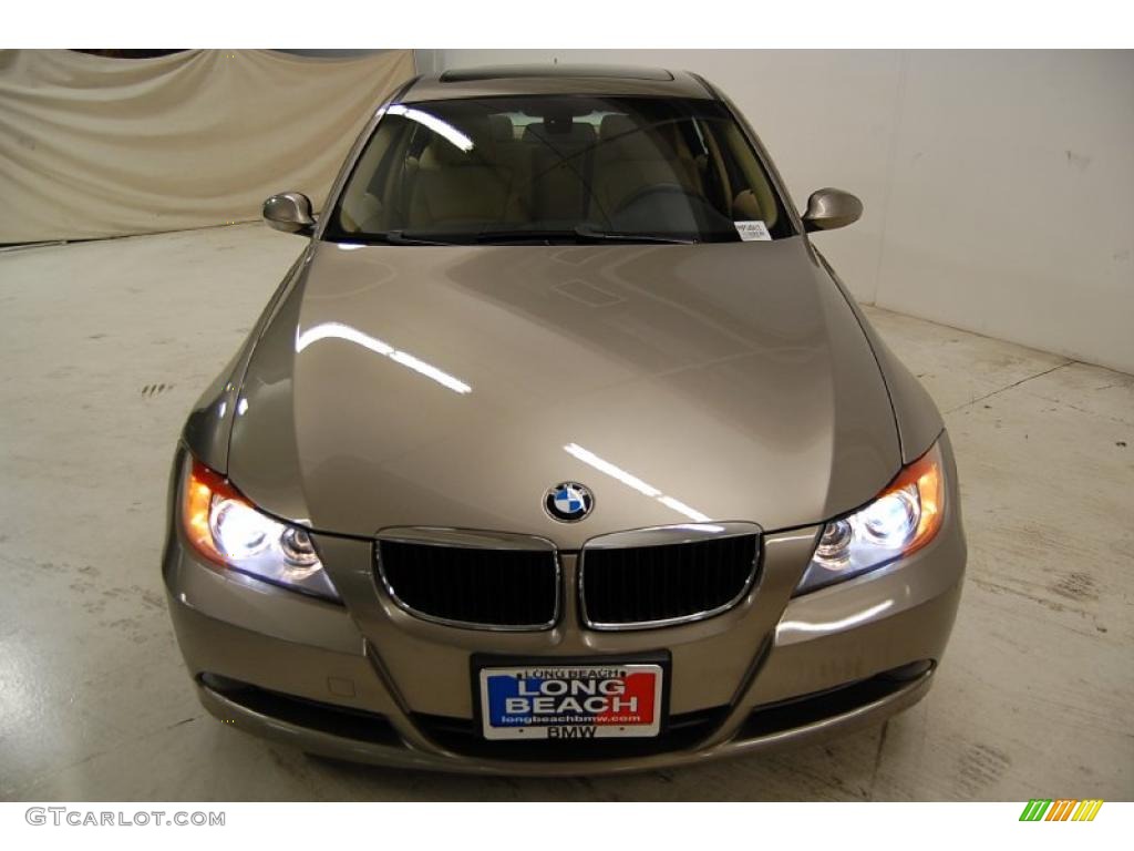 2008 3 Series 328i Sedan - Platinum Bronze Metallic / Cream Beige photo #4
