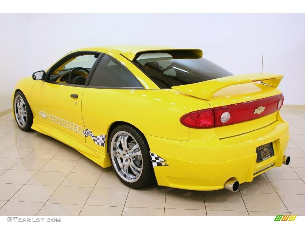 2004 Cavalier Coupe - Rally Yellow / Graphite photo #5