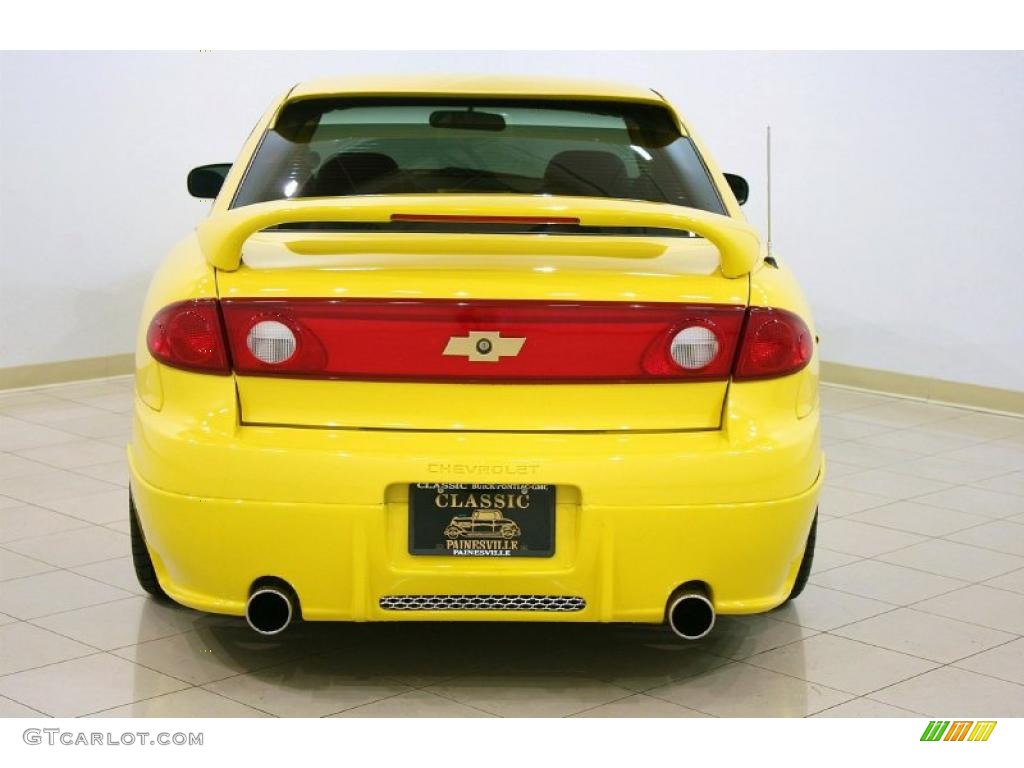 2004 Cavalier Coupe - Rally Yellow / Graphite photo #6