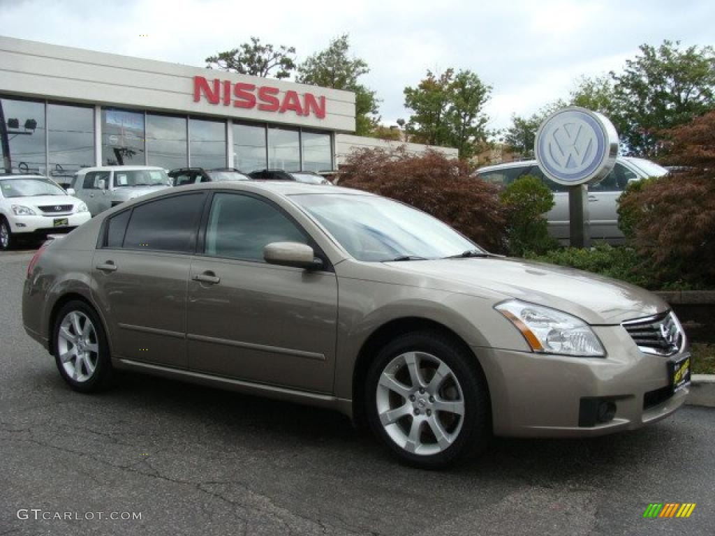 2008 Maxima 3.5 SE - Pebble Beach Metallic / Charcoal Black photo #1