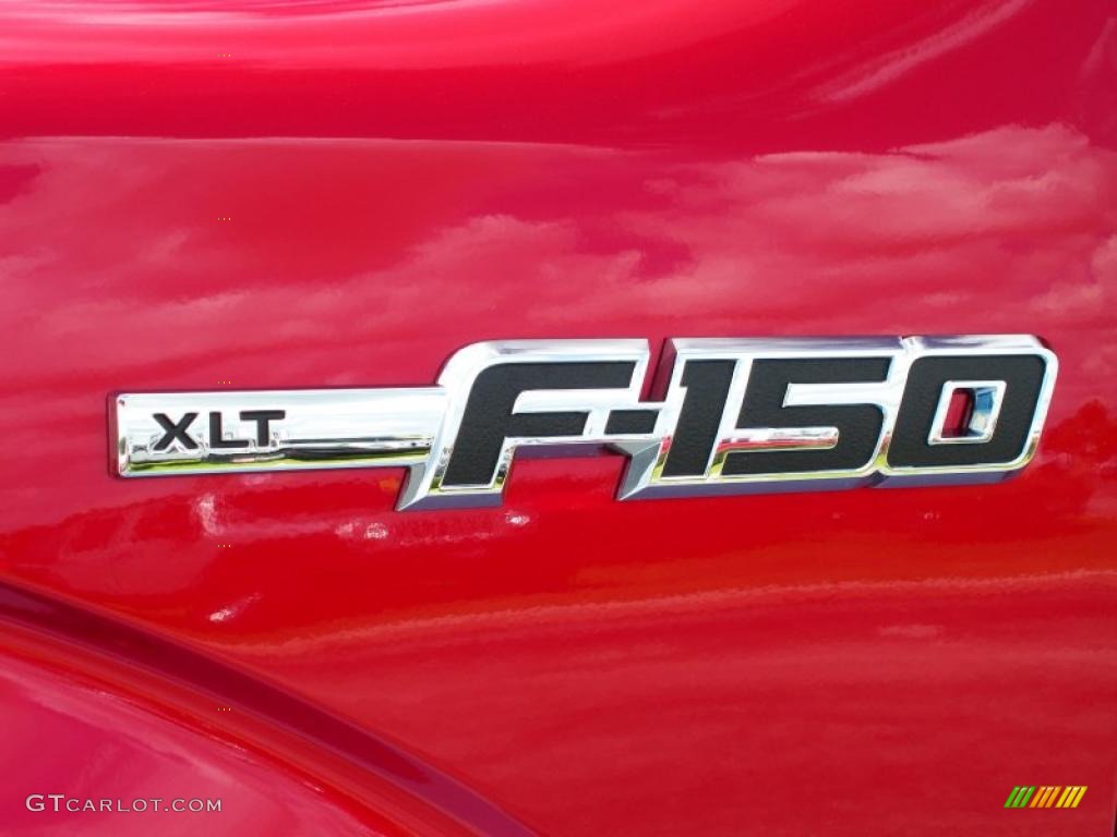2010 F150 XLT SuperCab - Red Candy Metallic / Medium Stone photo #4